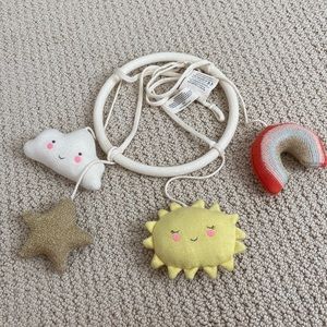Meri Meri baby mobile with sun, cloud, rainbow and star